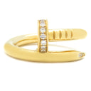 カルティエ Cartier ジュストアンクル ダイヤ B4216949 イエローゴールド K18YG ダイヤモンド #49(JP9) リング 指輪 750 JUSTE UN CLOU