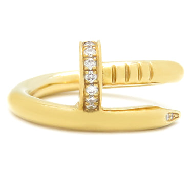 カルティエ Cartier ジュストアンクル ダイヤ B4216949 イエローゴールド K18YG ダイヤモンド #49(JP9) リング 指輪 750 JUSTE UN CLOU