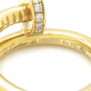 カルティエ Cartier ジュストアンクル ダイヤ B4216949 イエローゴールド K18YG ダイヤモンド #49(JP9) リング 指輪 750 JUSTE UN CLOU