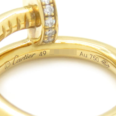 カルティエ Cartier ジュストアンクル ダイヤ B4216949 イエローゴールド K18YG ダイヤモンド #49(JP9) リング 指輪 750 JUSTE UN CLOU