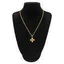 カッツァニーガ CAZZANIGA ルビー クロス ペンダント イエローゴールドXホワイトゴールド K18YG K18WG ルビー ダイヤモンド ネックレス 十字架モチーフ