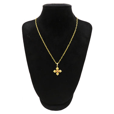 カッツァニーガ CAZZANIGA ルビー クロス ペンダント イエローゴールドXホワイトゴールド K18YG K18WG ルビー ダイヤモンド ネックレス 十字架モチーフ