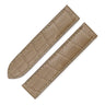 カルティエ Cartier ベージュ クロコダイル 腕時計パーツ 純正 替え クロコ バンド ベルト ストラップ Dバックル用 18ｍｍ ベージュ
