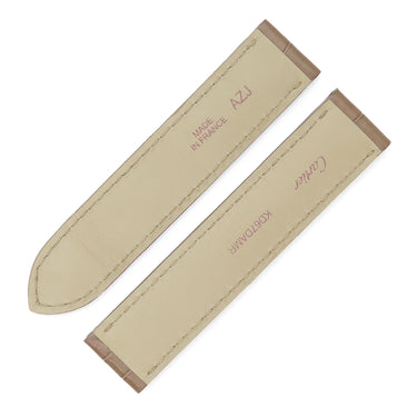 カルティエ Cartier ベージュ クロコダイル 腕時計パーツ 純正 替え クロコ バンド ベルト ストラップ Dバックル用 18ｍｍ ベージュ