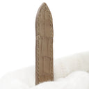 カルティエ Cartier ベージュ クロコダイル 腕時計パーツ 純正 替え クロコ バンド ベルト ストラップ Dバックル用 18ｍｍ ベージュ