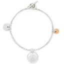 エルメス HERMES エクスリブリス PM シルバーXピンクゴールド シルバー925 K18PG SH ブレスレット SV925 Au750 K18PG