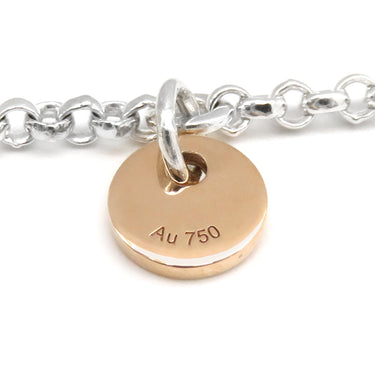 エルメス HERMES エクスリブリス PM シルバーXピンクゴールド シルバー925 K18PG SH ブレスレット SV925 Au750 K18PG