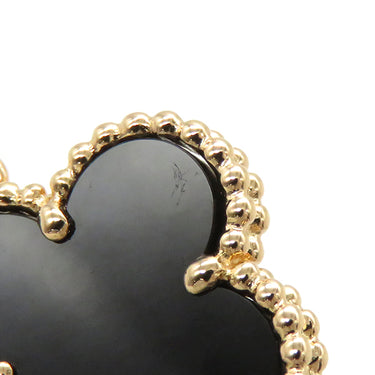 ヴァンクリーフアーペル Van Cleef & Arpels ヴィンテージ アルハンブラ ペンダント VCARA45800 ブラックXイエローゴールド K18YG オニキス ネックレス 黒 Au750 18K