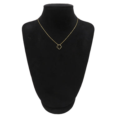 ヴァンクリーフアーペル Van Cleef & Arpels ヴィンテージ アルハンブラ ペンダント VCARA45800 ブラックXイエローゴールド K18YG オニキス ネックレス 黒 Au750 18K