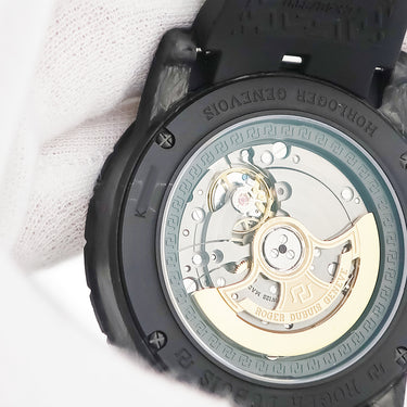 腕時計 ロジェデュブイ ROGER DUBUIS エクスカリバー42 カーボン DBEX0509 自動巻き メンズ スモセコ ブラック ローマン