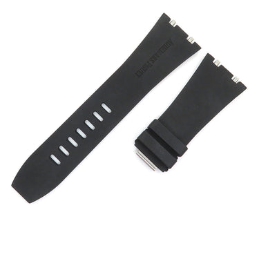 オーデマピゲ AUDEMARS PIGUET ロイヤルオーク用 ラバーバンド ブラック ラバー 腕時計パーツ 新品未使用 純正 替え ベルト ストラップ 30mm ブラック 黒