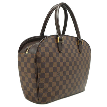 ルイヴィトン LOUIS VUITTON サリア オリゾンタル N51282 ダミエエベヌ ダミエキャンバス ハンドバッグ ゴールド金具 茶 ボストン