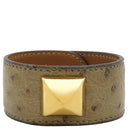 エルメス HERMES メドール ベージュ オーストリッチ GP 14038 ブレスレット ゴールド金具