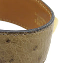 エルメス HERMES メドール ベージュ オーストリッチ GP 14038 ブレスレット ゴールド金具