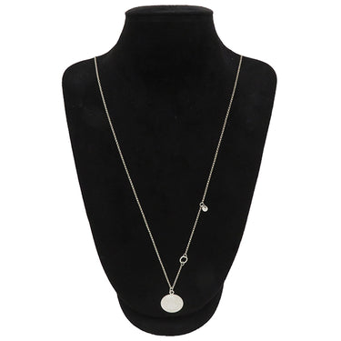 エルメス HERMES エクスリブリス MM ロングネックレス シルバーXピンクゴールド K18PG シルバー925 ネックレス