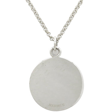 エルメス HERMES エクスリブリス MM ロングネックレス シルバーXピンクゴールド K18PG シルバー925 ネックレス