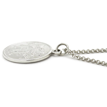 エルメス HERMES エクスリブリス MM ロングネックレス シルバーXピンクゴールド K18PG シルバー925 ネックレス