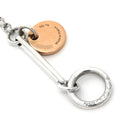 エルメス HERMES エクスリブリス MM ロングネックレス シルバーXピンクゴールド K18PG シルバー925 ネックレス