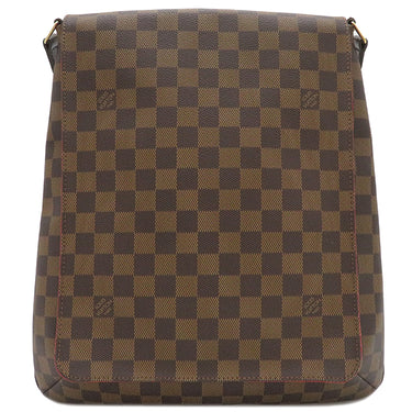ルイヴィトン LOUIS VUITTON ミュゼット N51302 ダミエエベヌ ダミエキャンバス ショルダーバッグ ゴールド金具 茶