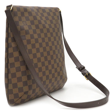 ルイヴィトン LOUIS VUITTON ミュゼット N51302 ダミエエベヌ ダミエキャンバス ショルダーバッグ ゴールド金具 茶