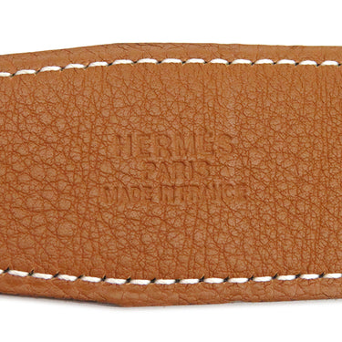 エルメス HERMES コンスタンスH ＃100 ブラック×ゴールド ボックスカーフ トゴ #100 ベルト シルバー金具 リバーシブル Hバックル 黒 茶