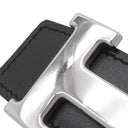 エルメス HERMES コンスタンスH ＃100 ブラック×ゴールド ボックスカーフ トゴ #100 ベルト シルバー金具 リバーシブル Hバックル 黒 茶