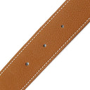 エルメス HERMES コンスタンスH ＃100 ブラック×ゴールド ボックスカーフ トゴ #100 ベルト シルバー金具 リバーシブル Hバックル 黒 茶