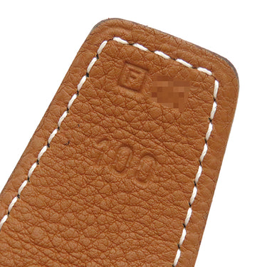 エルメス HERMES コンスタンスH ＃100 ブラック×ゴールド ボックスカーフ トゴ #100 ベルト シルバー金具 リバーシブル Hバックル 黒 茶