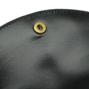 エルメス HERMES コンパクト ウォレット ブラック ボックスカーフ 三つ折り財布 ゴールド金具 黒 ミニ財布