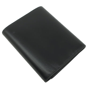 エルメス HERMES コンパクト ウォレット ブラック ボックスカーフ 三つ折り財布 ゴールド金具 黒 ミニ財布