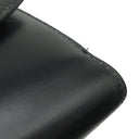 エルメス HERMES コンパクト ウォレット ブラック ボックスカーフ 三つ折り財布 ゴールド金具 黒 ミニ財布