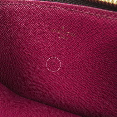 ルイヴィトン LOUIS VUITTON ポシェット フェリシー M81896 フューシャ モノグラムキャンバス チェーンウォレット ゴールド金具 茶 チェーンショルダー クロスボディ