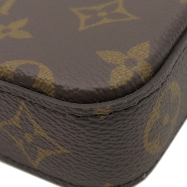 ルイヴィトン LOUIS VUITTON ポシェット フェリシー M81896 フューシャ モノグラムキャンバス チェーンウォレット ゴールド金具 茶 チェーンショルダー クロスボディ