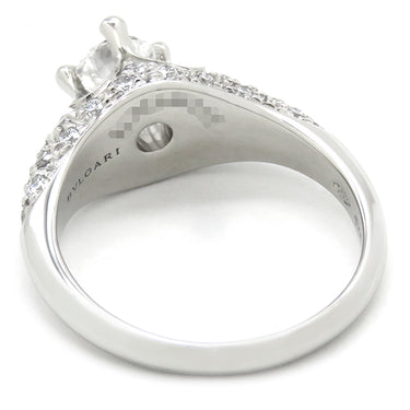 ブルガリ BVLGARI コロナ ダイヤリング プラチナシルバー Pt950 ダイヤモンド 14038 リング 指輪 パヴェダイヤ　 8号