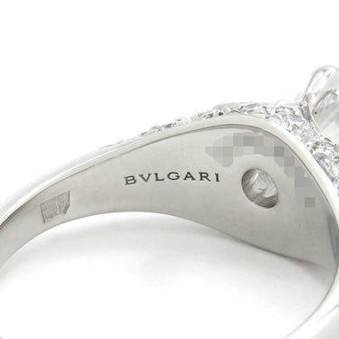 ブルガリ BVLGARI コロナ ダイヤリング プラチナシルバー Pt950 ダイヤモンド 14038 リング 指輪 パヴェダイヤ　 8号