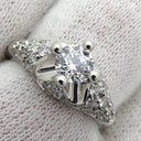 ブルガリ BVLGARI コロナ ダイヤリング プラチナシルバー Pt950 ダイヤモンド 14038 リング 指輪 パヴェダイヤ　 8号