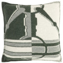 エルメス HERMES タッタソール クッション フォレ ウール カシミヤ ファッション雑貨 ホワイト金具 カバー取り外し可