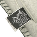 エルメス HERMES タッタソール クッション フォレ ウール カシミヤ ファッション雑貨 ホワイト金具 カバー取り外し可
