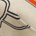 エルメス HERMES スティープル28 グリ×エクリュ トワルアッシュ スイフト トートバッグ 茶