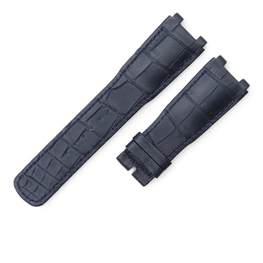 ブレゲ BREGUET ネイビー クロコダイル 腕時計パーツ 新品同様 純正 替え クロコ ベルト バンド 予備 スペア ストラップ 24mm ネイビー 紺