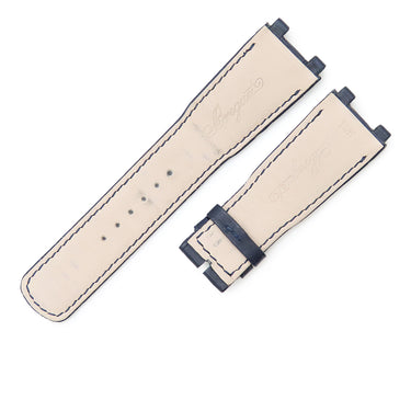 ブレゲ BREGUET ネイビー クロコダイル 腕時計パーツ 新品同様 純正 替え クロコ ベルト バンド 予備 スペア ストラップ 24mm ネイビー 紺