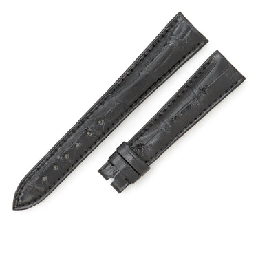 ブレゲ BREGUET ブラック クロコダイル 腕時計パーツ 未使用 純正 クロコ ベルト バンド 替え 予備 スペア ストラップ 18mm ブラック 黒