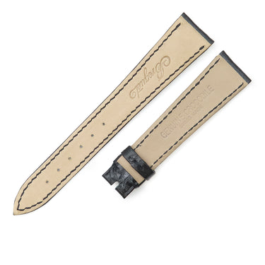 ブレゲ BREGUET ブラック クロコダイル 腕時計パーツ 未使用 純正 クロコ ベルト バンド 替え 予備 スペア ストラップ 18mm ブラック 黒