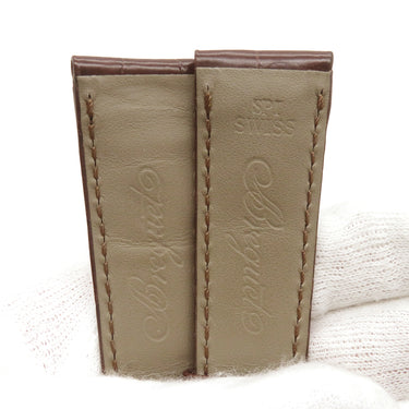 ブレゲ BREGUET ダークブラウン クロコダイル 腕時計パーツ 新品同様 純正 替え クロコ バンド ベルト ストラップ 21mm ダークブラウン 茶