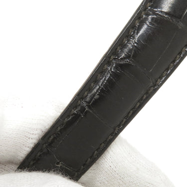 ブレゲ BREGUET ブラック クロコダイル 腕時計パーツ 純正 クロコ レザー 本革 ベルト バンド 替え 予備 スペア ストラップ 18mm ブラック 黒