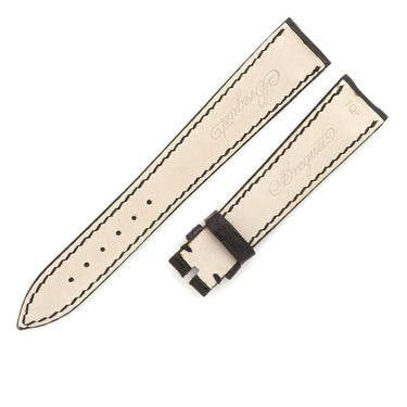 ブレゲ BREGUET ブラック クロコダイル 腕時計パーツ 新品同様 純正 クロコ ベルト バンド 替え 予備 スペア ストラップ 18mm ブラック 黒