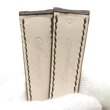 ブレゲ BREGUET ブラック クロコダイル 腕時計パーツ 新品同様 純正 クロコ ベルト バンド 替え 予備 スペア ストラップ 18mm ブラック 黒