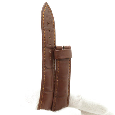 ブレゲ BREGUET ブラウン クロコダイル 腕時計パーツ 未使用 純正 替え ベルト クロコ バンド 予備 スペア ストラップ バックル用 20mm ブラウン 茶