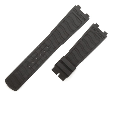 ブレゲ BREGUET マリーン 5517 5547用 ラバーバンド ブラック ラバー 腕時計パーツ 未使用 純正 替え 予備 スペア ベルト ストラップ 22mm ブラック 黒