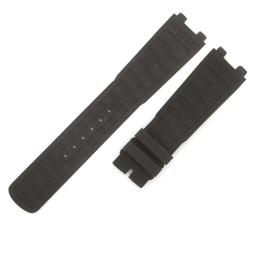 ブレゲ BREGUET マリーン 5517 5547用 ラバーバンド ブラック ラバー 腕時計パーツ 未使用 純正 替え 予備 スペア ベルト ストラップ 22mm ブラック 黒